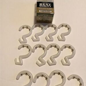 White Roller Glide Hooks #37